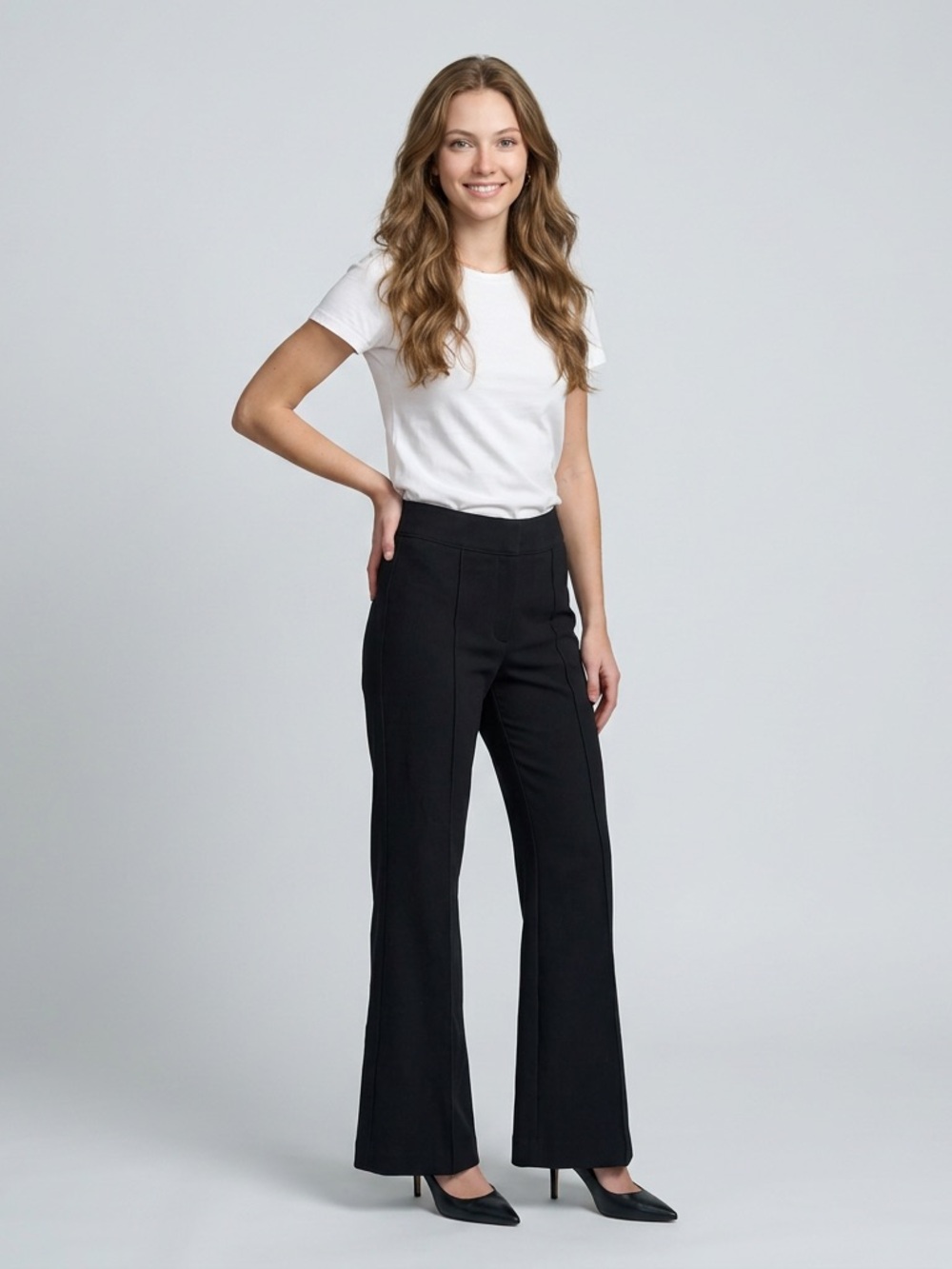 Spanx The Perfect Black Women's Flared Pants Sz XS